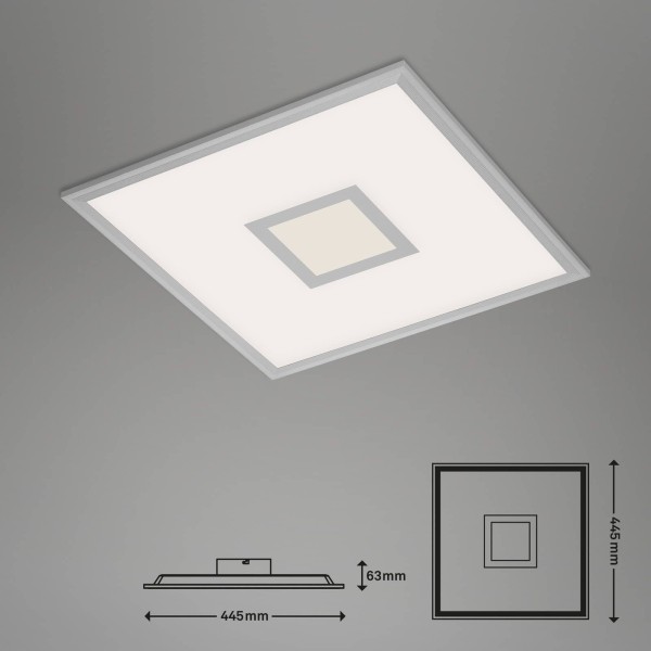 Briloner led plafondlamp centro s cct rgb tuya 45x45 cm