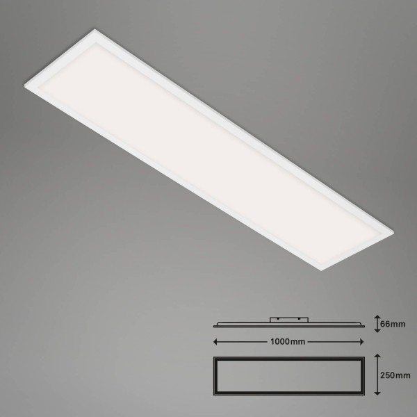 Briloner led plafondlamp piatto s dimbaar cct wit 100x25cm