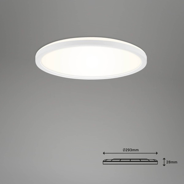 Briloner led plafondlamp slim s dimbaar cct wit ø 29 cm