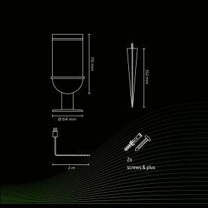 Calex Smart Outdoor Tuinspot, CCT, RGB