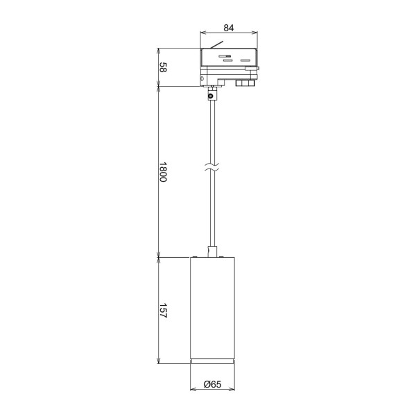 Deko-light led hanglamp lucea phase 10w zwart