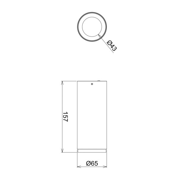 Deko-light led opbouwdownlight lucea 10 w zwart