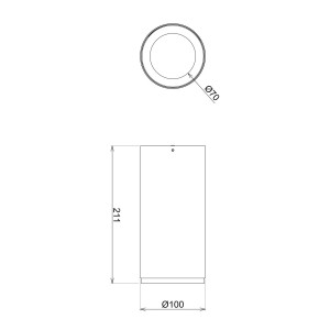 Deko-Light LED opbouwdownlight Lucea 30 W zwart