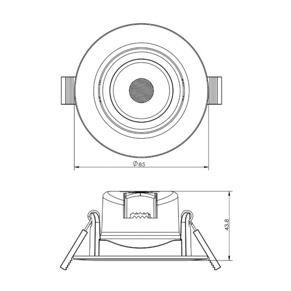 Deko-light led plafond inbouwlamp smd 68 230v