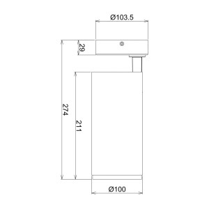 Deko-Light LED plafondspot Lucea, verstelbaar, 30 W wit