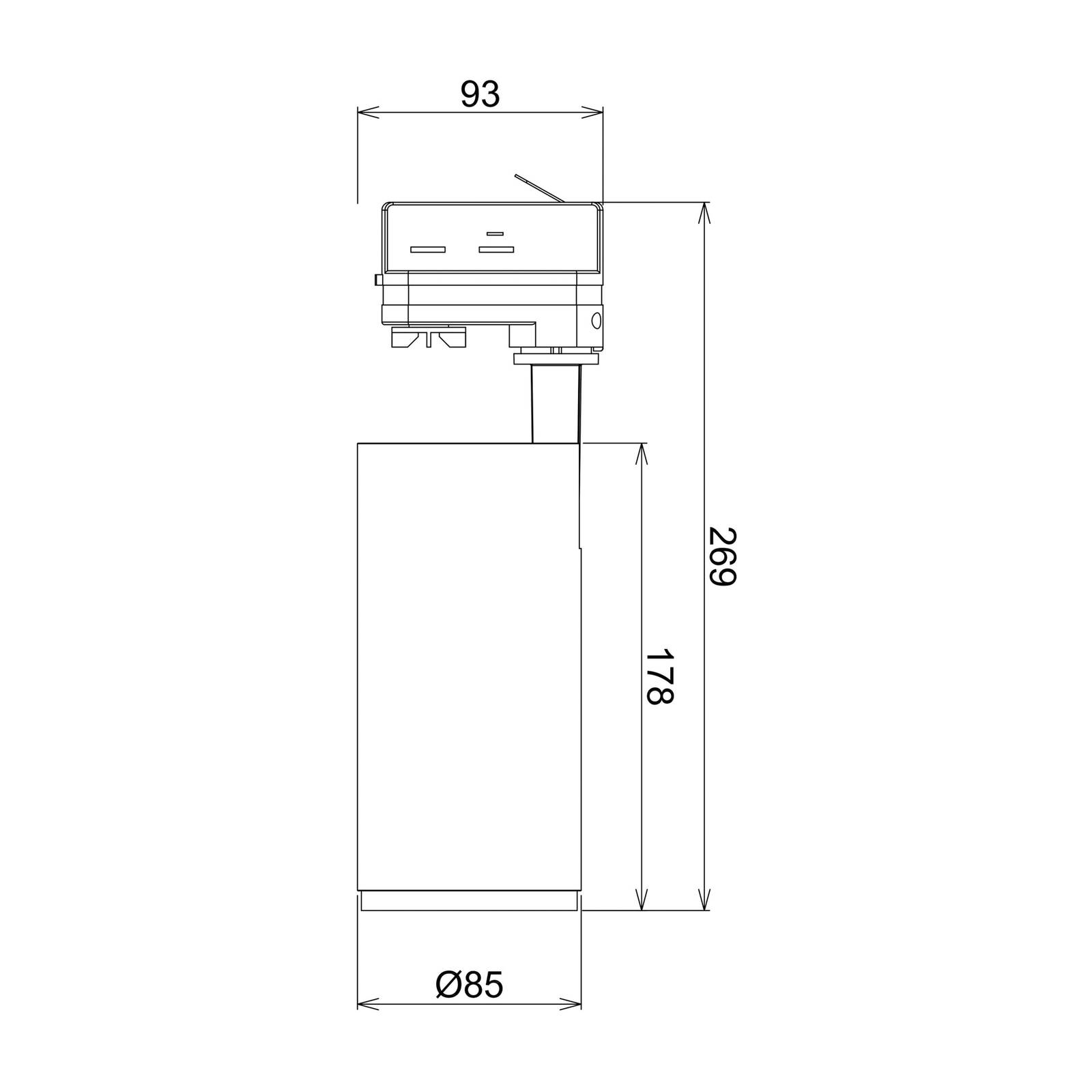 Deko-light led railspot lucea phase 20w zwart