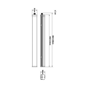 Deko-Light LED vochtbestendige lamp Tri Proof Motion 66,5 cm