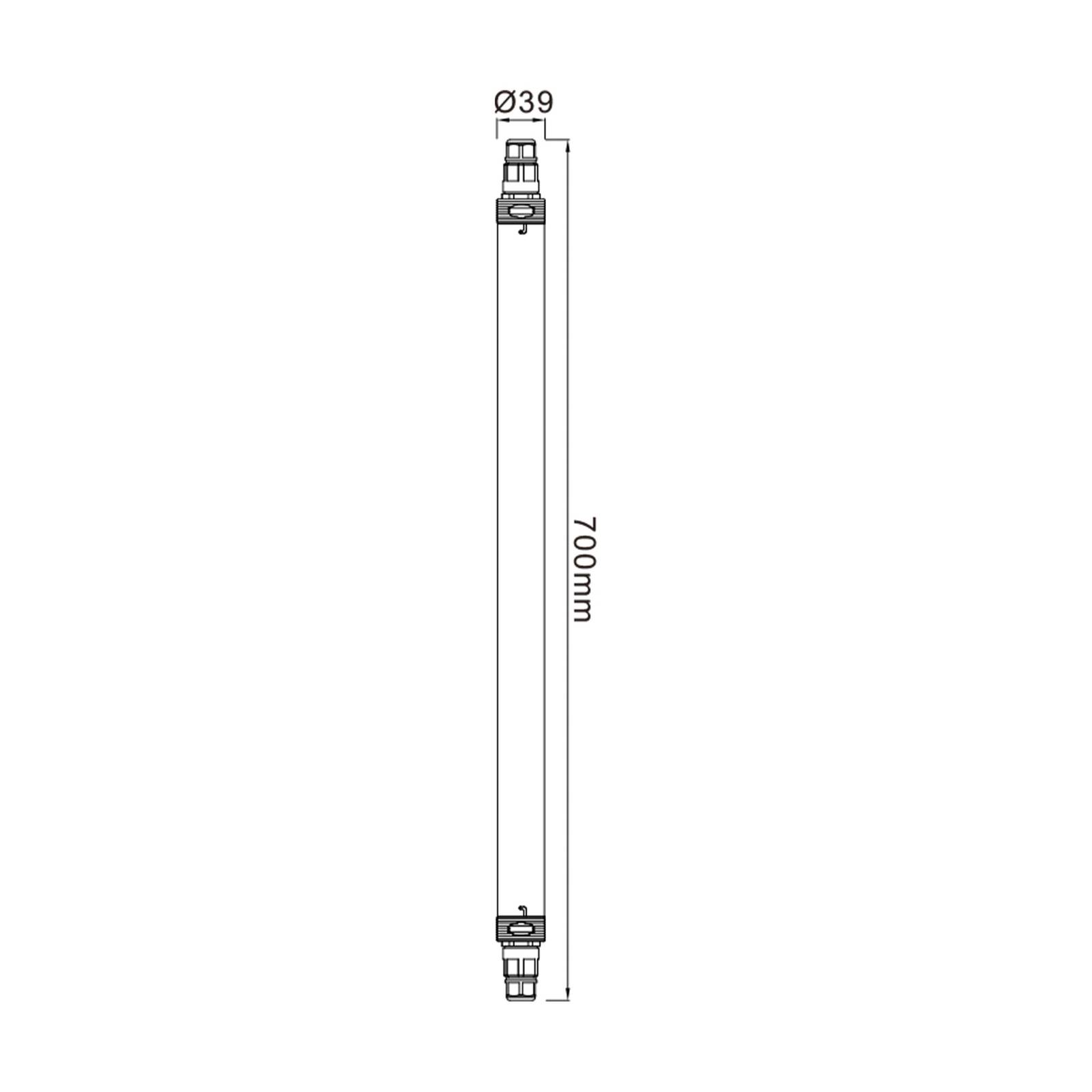 Deko-light led vochtbestendige lamp tri proof slim, lengte 70 cm