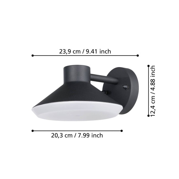 Eglo led buitenwandlamp ninnarella 2