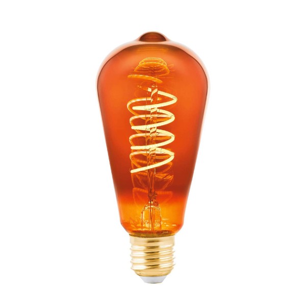 Eglo led lamp st64 e27 4w 2. 000k filament koper