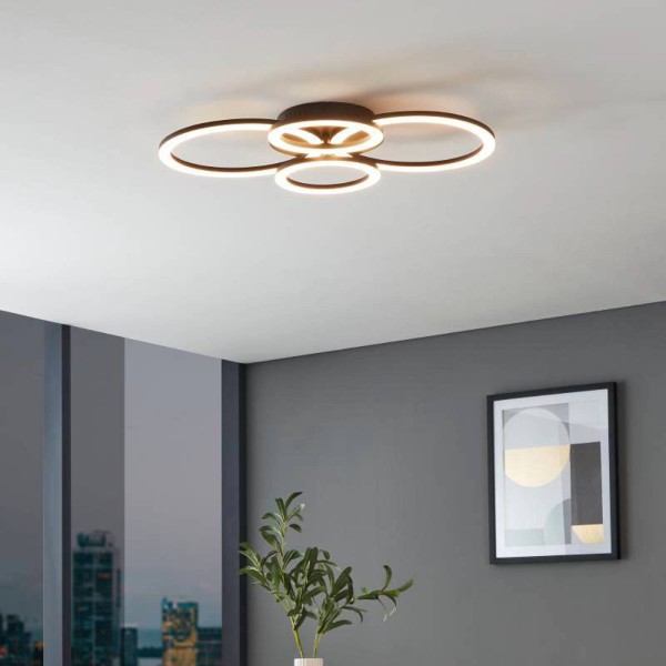 Eglo connect parrapos-z led plafondlamp