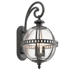 KICHLER Buitenwandlamp Halleron, Ø 30,5cm, londonderry