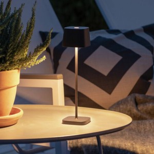 Konstsmide LED tafellamp Capri-Mini voor buiten, zwart