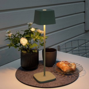 Konstsmide LED tafellamp Capri voor buiten, groen-grijs