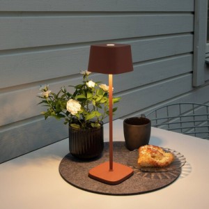 Konstsmide LED tafellamp Capri voor buiten, terracotta