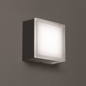 LCD LED buitenwandlamp 1425 grafiet 12,5 x 12,5cm