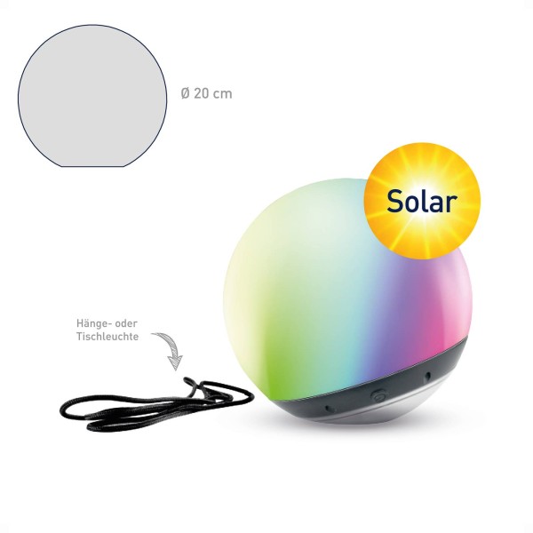 Led bol tint pendula solar