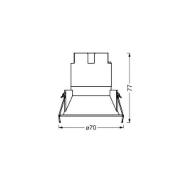 Ledvance twist led inbouwspot o7cm 830 witwit 2