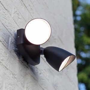 LUTEC LED buitenspot Shrimp met twee spots, IP54