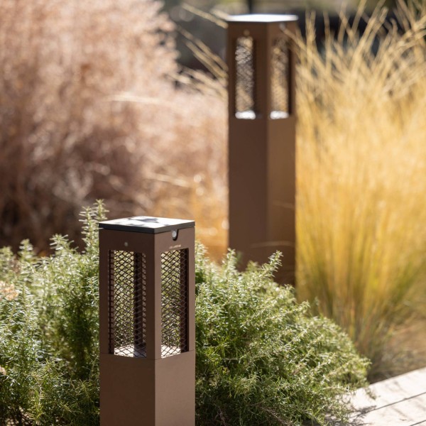 Les jardins led sokkellamp tradition sensor corten 40cm 2