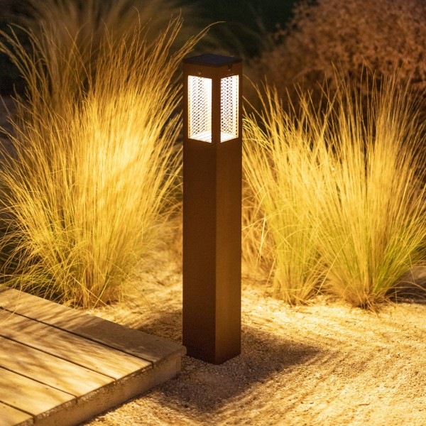 Les jardins led tuinpadverlichting tradition sensor corten 90cm