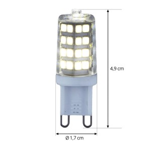 Lindby LED stiftlamp, G9, 3 W, helder, 4.000 K, 350 lm