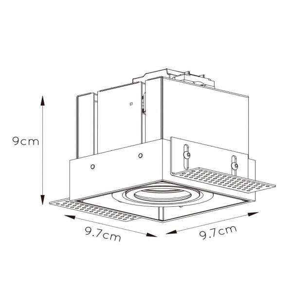 Lucide inbouwspot trimless