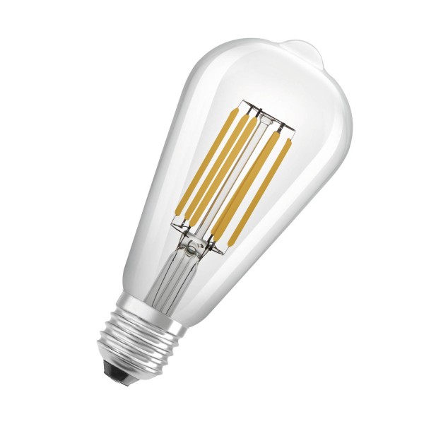 Osram led rustiek lamp e27 st64 4w 840lm 830 helder