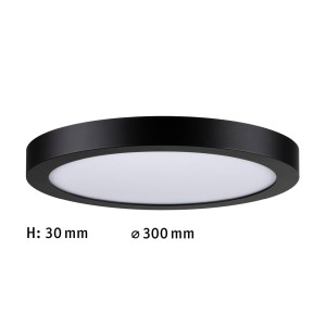 Paulmann Abia LED paneel Ø 30cm 4.000K zwart