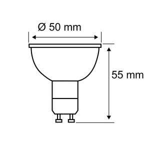 Paulmann LED reflectorlamp GU10 4,3W 2.200 K