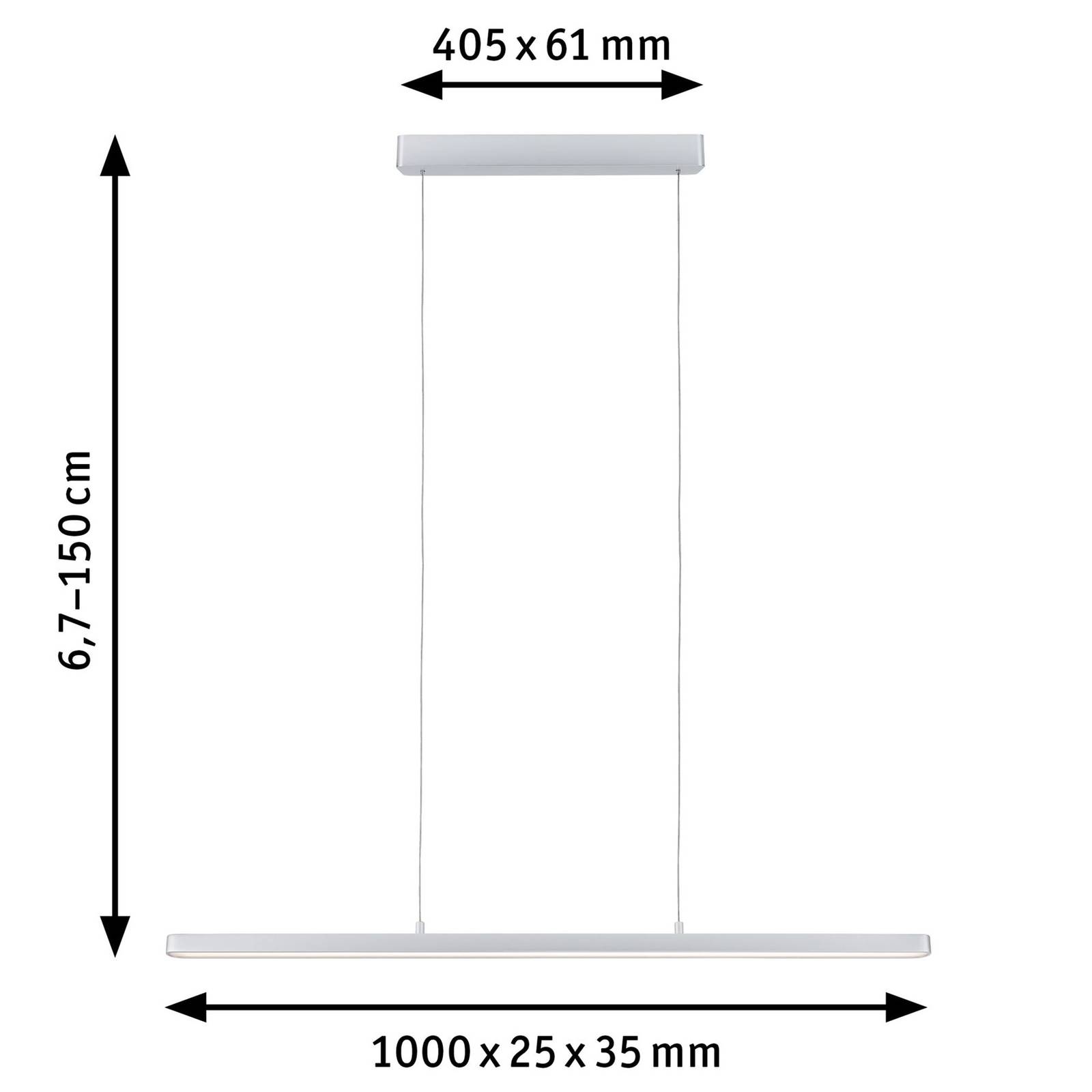 Paulmann lento hanglamp 43w dim cct bluetooth