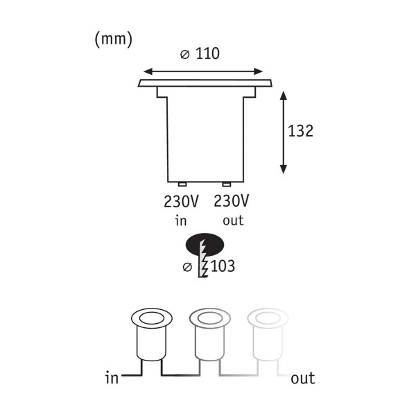 Paulmann speciaal line led inbouwlamp ø11cm