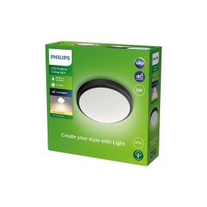 Philips Doris LED buitenlamp IP54 2.700K zwart