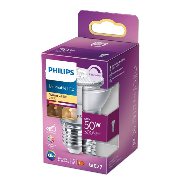 Philips e27 par20 led reflector 6w 2. 700 k 2