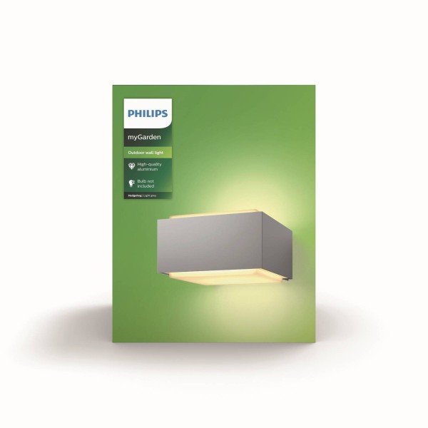 Philips hedgehog buitenwandlamp grijs 2