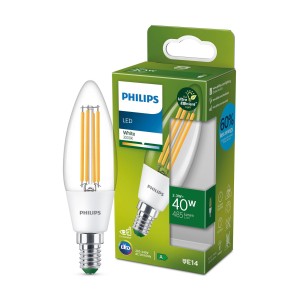 Philips LED kaarslamp E14 2,3W 485lm helder 3.000K