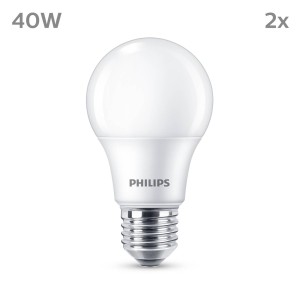 Philips LED lamp E27 4,9W 470lm 2.700K mat per 2