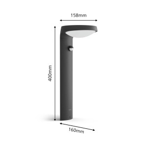 Philips Tyla sokkellamp op zonne-energie sensor 1.2W 250lm