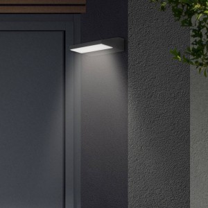 Telefunken LED buitenwandlamp Bergen draaibaar zwart 4.000K