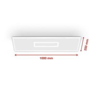 Telefunken LED paneel Centerlight wit Afstandsbediening CCT RGB 100x25cm