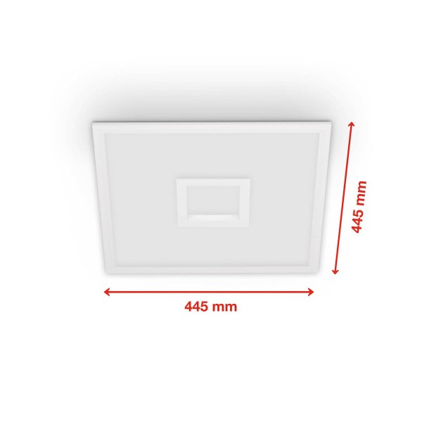 Telefunken led paneel centerback cct rgb 45x45cm wit