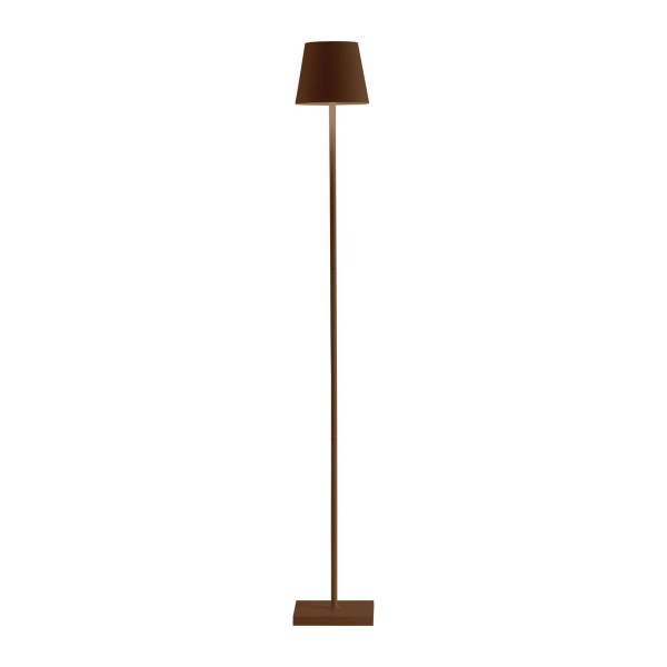 Zafferano poldina l accu-vloerlamp ip54 corten