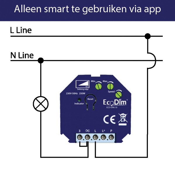 Ecodim zigbee inbouw smart led dimmer 0 250 watt f 5