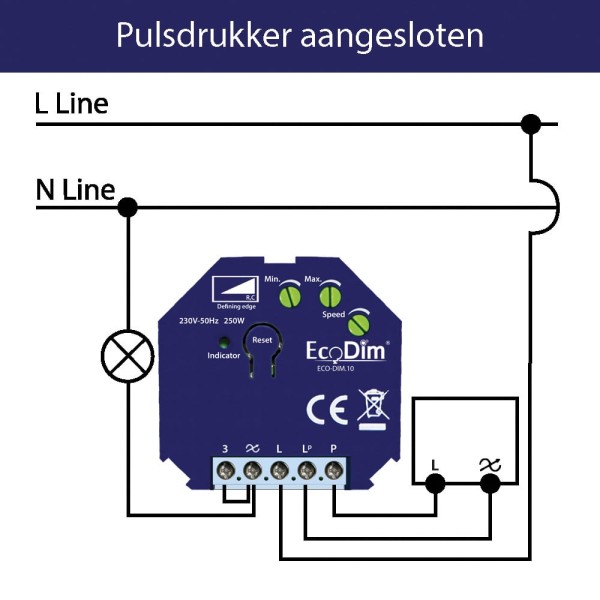 Ecodim zigbee inbouw smart led dimmer 0 250 watt f 6