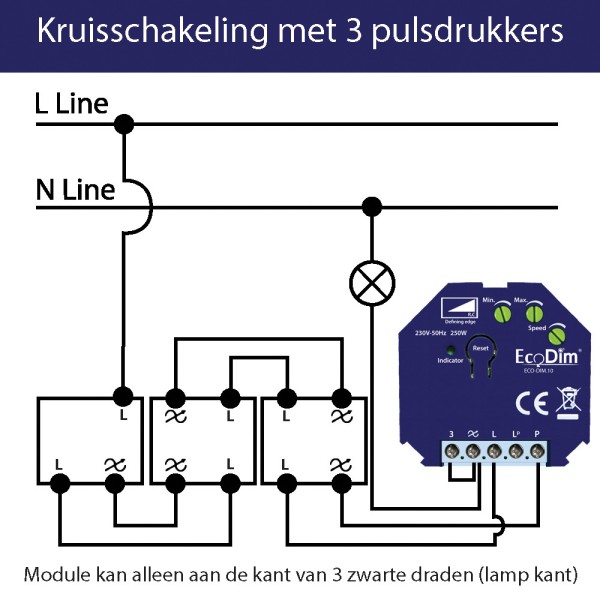 Ecodim zigbee inbouw smart led dimmer 0 250 watt f 7