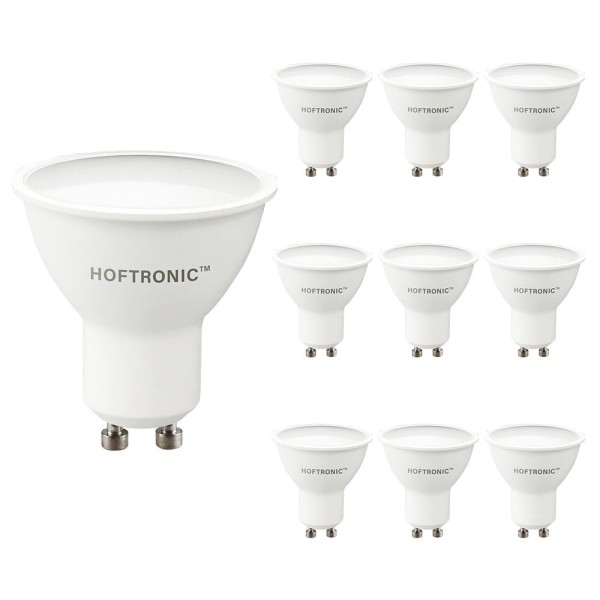 Hoftronic 10x gu10 led spot 45 watt 400 lumen 2700 4