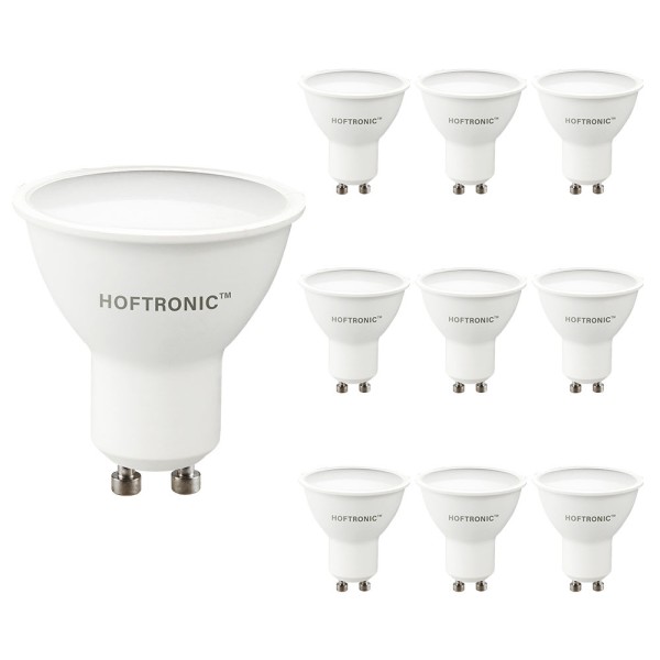 Hoftronic 10x gu10 led spot 75 watt 700 lumen 2700