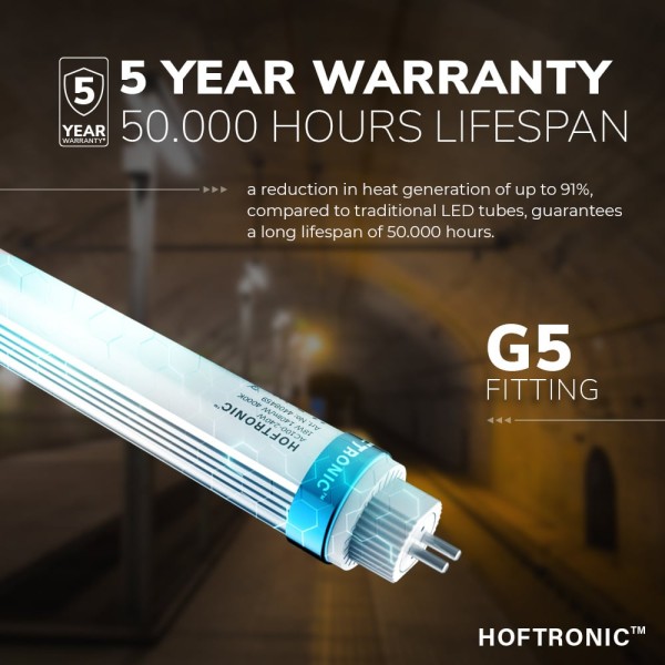 Hoftronic 10x led t5 g5 tl buis 115 cm 18 watt 252 14