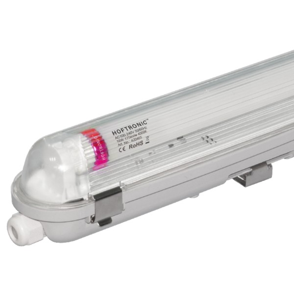 Hoftronic 10x led t8 tl armatuur ip65 150 cm 4000k