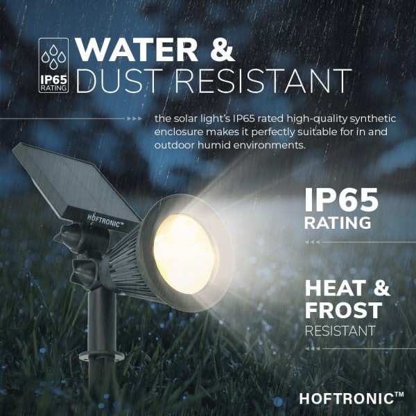 Hoftronic 2x bend led prikspot solar tuinverlichti 2